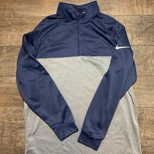 Nike golf 1/4 zip navy/gray XL